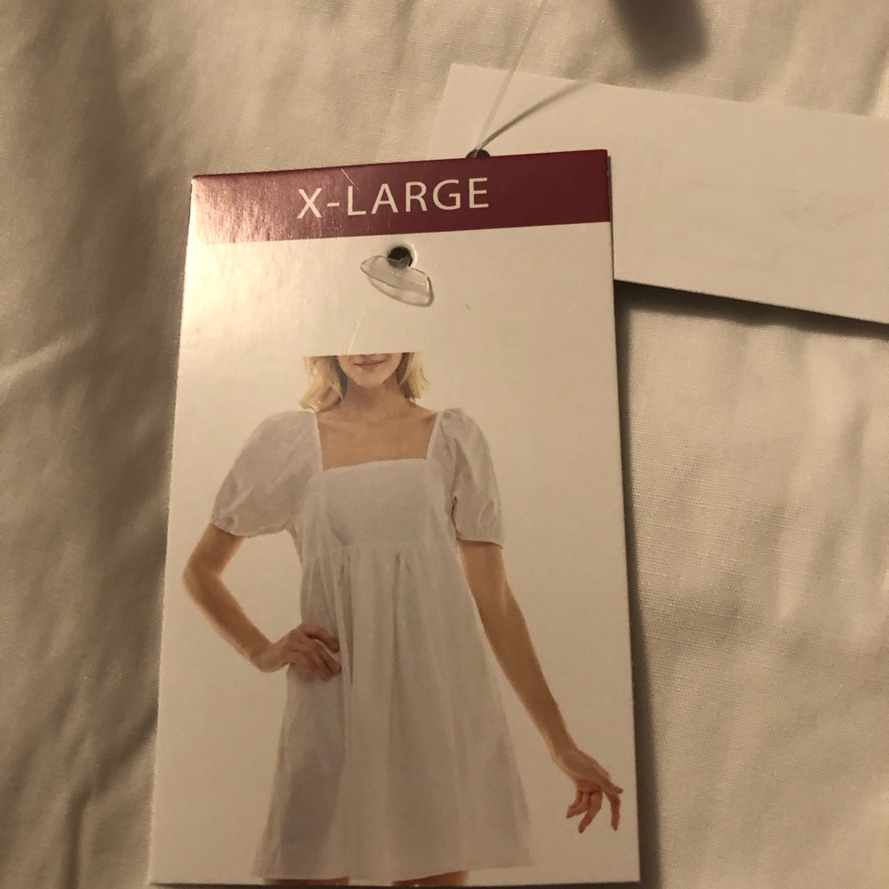 NWT Draper James XL Tie Back Puff Sleeve Dress 2 - Side Pockets - Picture 7 of 9